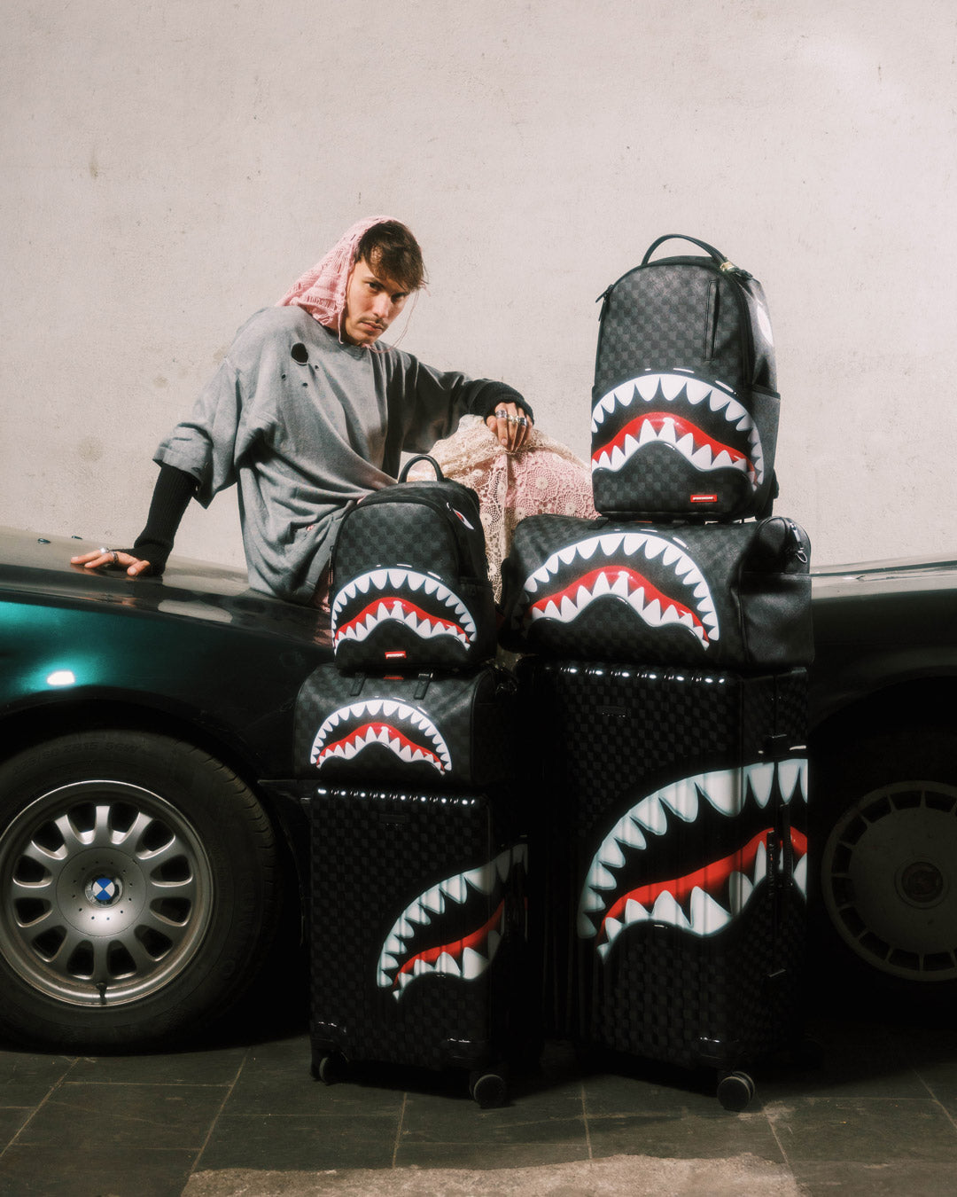 SHARKS IN PARIS HYPER PUFF MINI DUFFLE