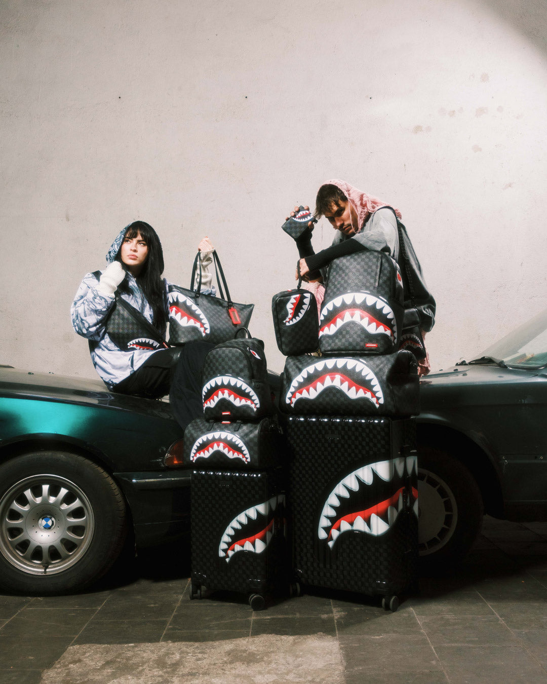 SHARKS IN PARIS HYPER PUFF DUFFLE