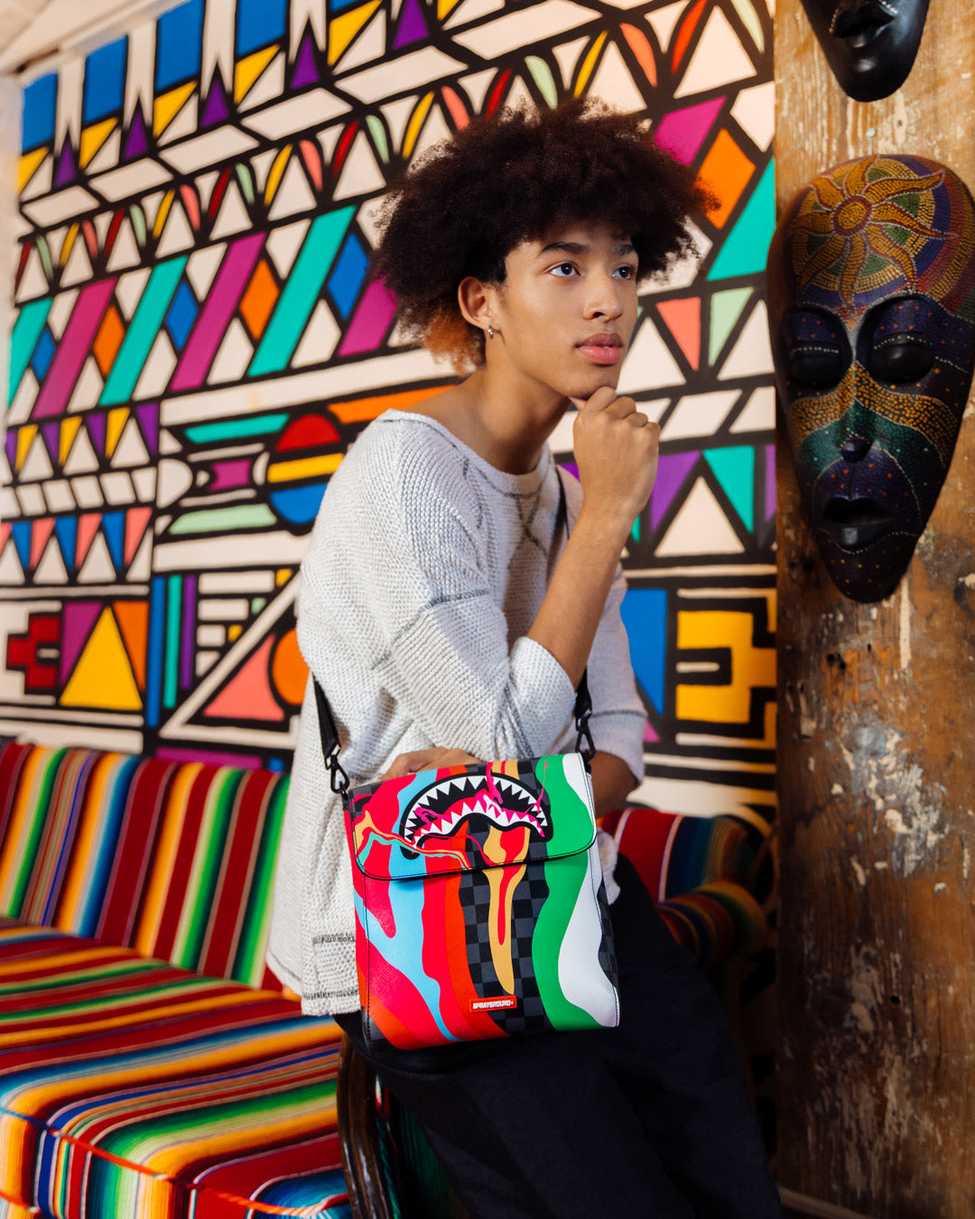 TRIPPY TAFFY LARGE SLING CROSSBODY